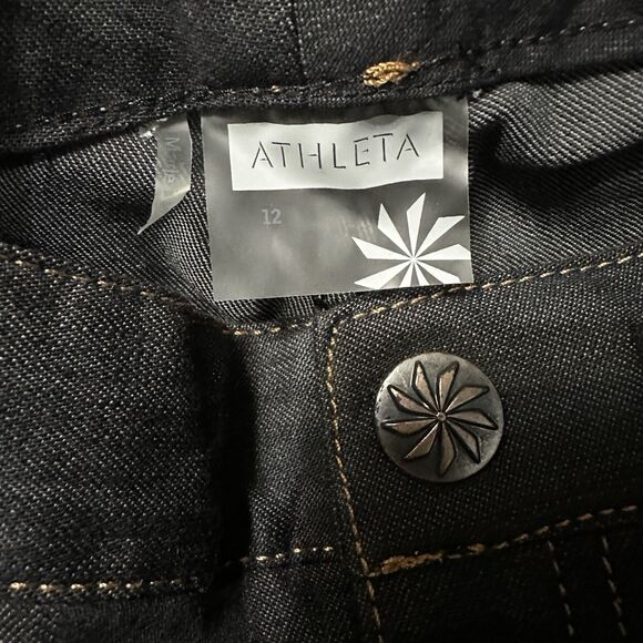Athleta Women’s Jeans Sz 12 NWT 3XDRY Schoeller Dark Wash Denim - Picture 8 of 8